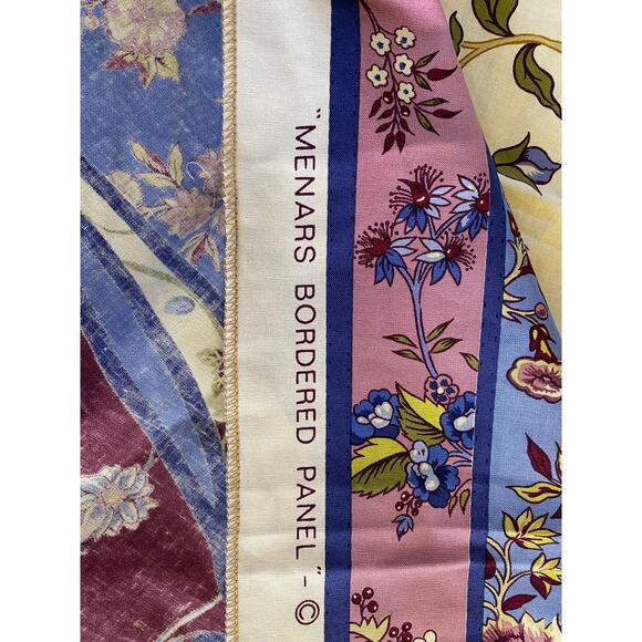 Brunschwig & Fils "Menars Bordered Panel" fabric vintage swatch light weight 31" - Picture 4 of 7